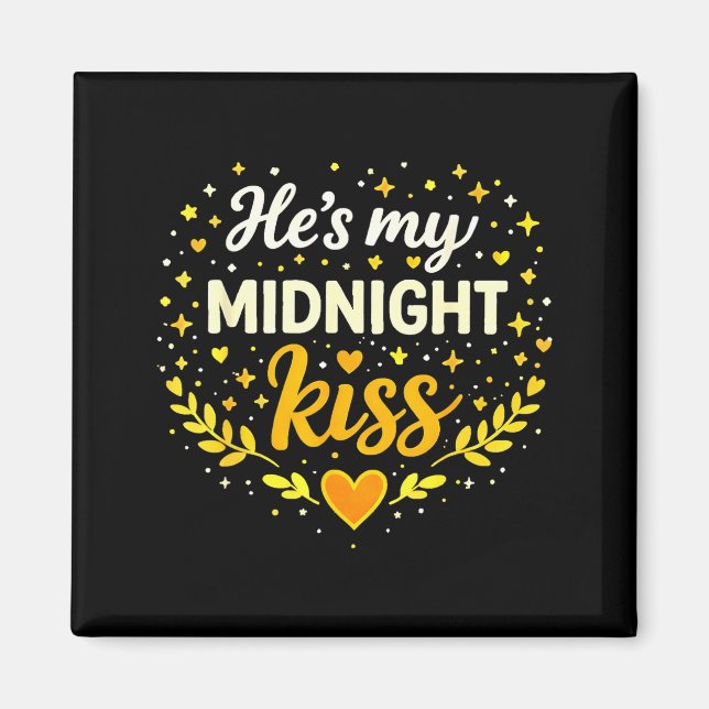 Aimant C'est mon baiser de minuit Citation d'amour romant (Devant)