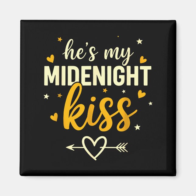 Aimant C'est mon baiser de minuit Saint-Valentin Nouvel A (Devant)