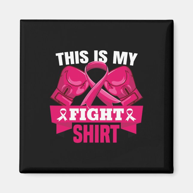 Aimant C'est mon combat Lutte contre le cancer du sein Cr (Devant)