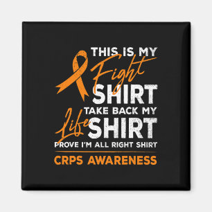 Aimant C'est mon combat RSD Sensibilisation CRPS Orange R