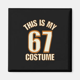 Aimant C'est mon costume d'Halloween 67 paresseux Brainro