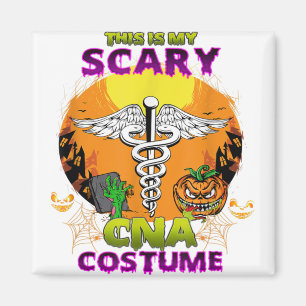 Aimant C'Est Mon Costume D'Halloween Infirmière Effrayant
