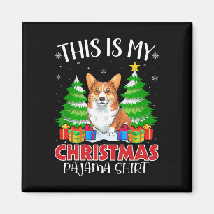 Aimant C'Est Mon Pajama Corgi Chien De Noël Jc