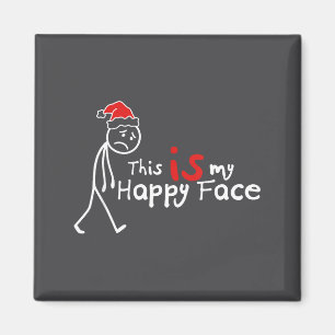 Aimant C'est mon visage heureux drôle liste Noël Introver