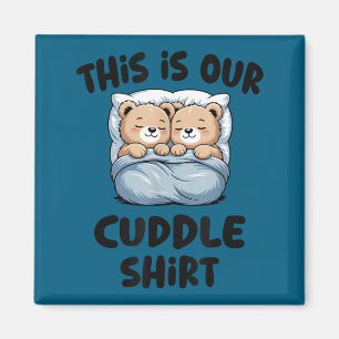 Aimant C'est notre maillot câlin couple ours en peluche m