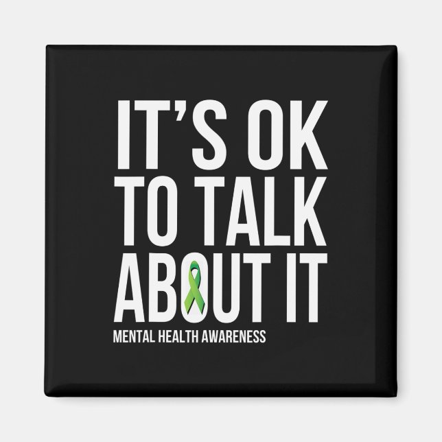 Aimant C'Est Ok De Parler De It Mental Health Sensibilisa (Devant)