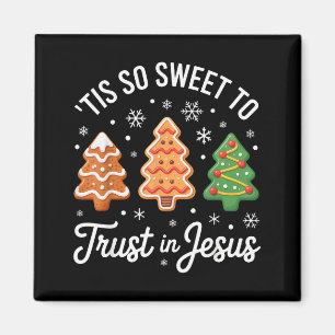Aimant C'est si doux de croire en Jésus - Noël chrétien