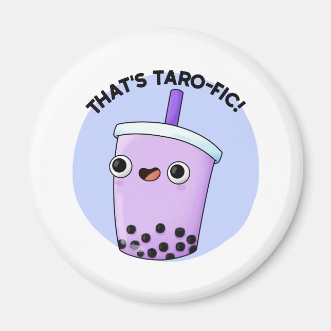 Aimant C'est Taroffic Funny Boba Tea Pun (Devant)