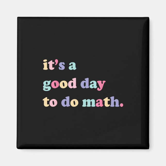 Aimant C'est un bon jour pour faire des maths pour les en (Devant)