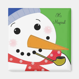 Aimant C'est un bonhomme de neige magique