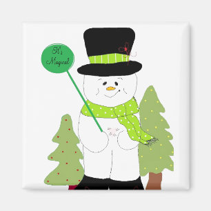 Aimant C'est un bonhomme de neige magique
