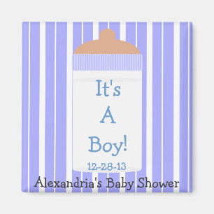 Aimant C'est Un garçon Blue Baby Baby shower bouteille Fa