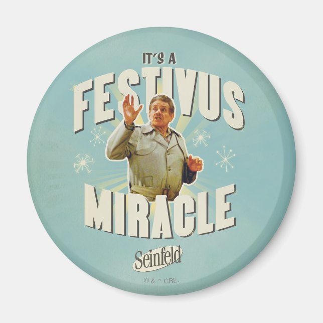 Aimant C'est un Miracle de Festivus (Devant)