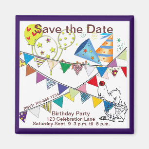 Aimant C'est un parti Enregistrer la date