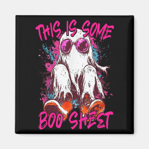 Aimant C'Est Un Peu De Feuille De Boite Ghost Retro Hallo