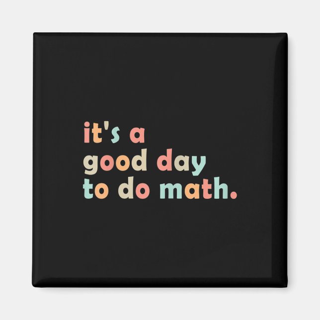 Aimant C'est une bonne journée pour faire des maths Retou (Devant)
