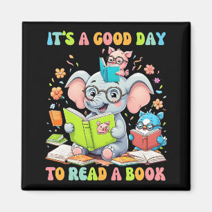 Aimant C'est une bonne journée pour lire un livre Lover T