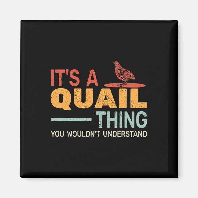 Aimant C'est une histoire de cailles que vous ne comprend (Devant)