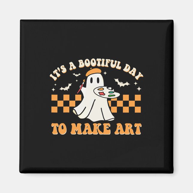 Aimant C'est une journée merveilleuse pour faire de l'art (Devant)