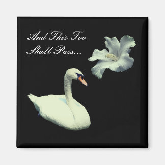 Aimant Cet Inspirationnel De Fleur De Cygne De Passage Tr