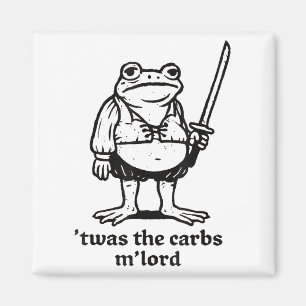 Aimant C'Était Le Mlord Carbs Funny Medieval Frog Meme Po