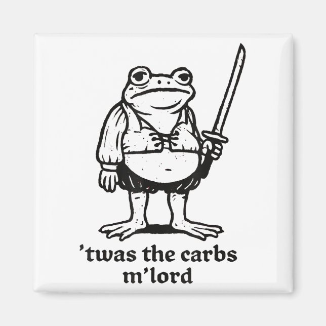 Aimant C'Était Le Mlord Carbs Funny Medieval Frog Meme Po (Devant)