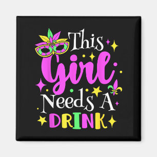 Aimant Cette Fille A Besoin D'un Verre Fête De Mardi Gras