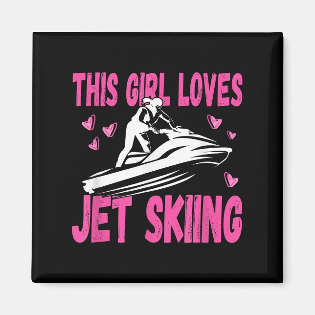 Aimant Cette Fille Aime Jet Ski Jet Ski Jet Girl (Devant)