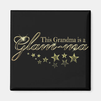 Aimant Cette grand-mère est un glam-ma