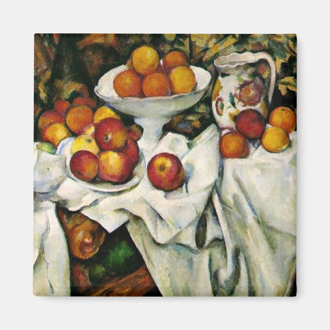Aimant Cezanne - Pommes et Oranges (Devant)