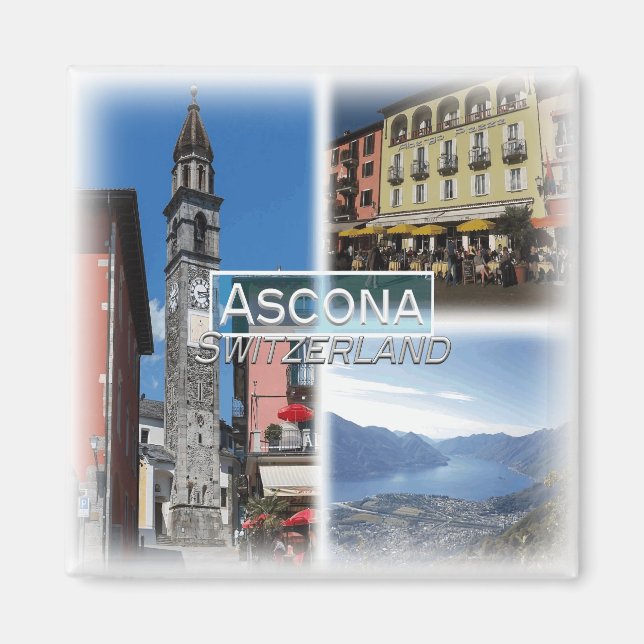 Aimant CH0282 Europe, Suisse, Ascona, Frigo (Devant)