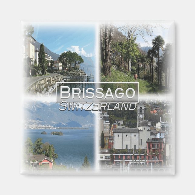 Aimant CH0284 Europe, Suisse, Brissago, Frigo (Devant)