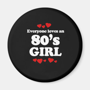Aimant Chacun aime une fille 80s
