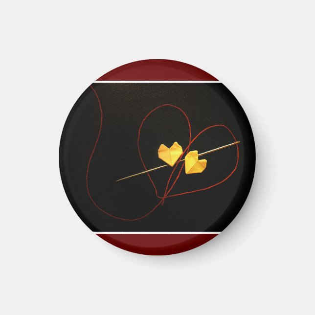 Aimant Chaîne rouge du destin (Devant)