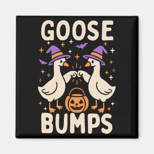 Aimant Chair de poule Frissons Halloween Mème idiot Drôle