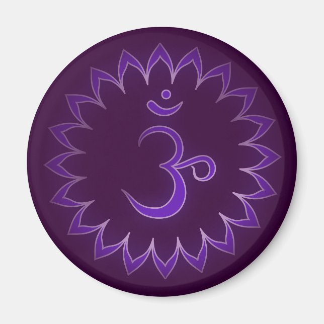 Aimant Chakra de la Couronne "enfermée" - Sahasrara (Devant)