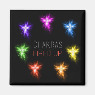 Aimant Chakras mis en feu