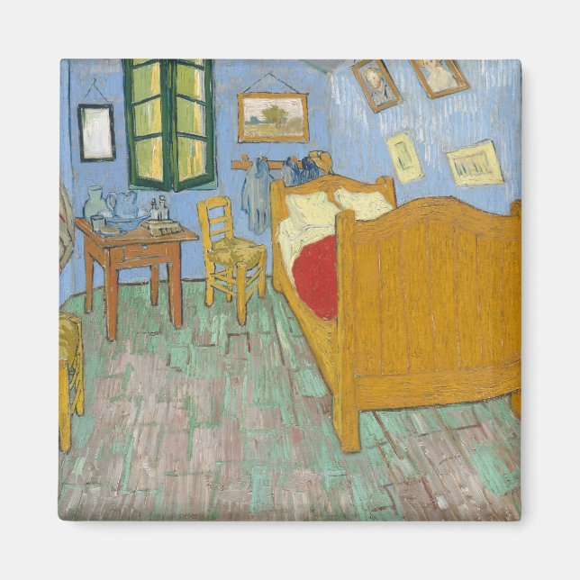 Aimant Chambre de Van Gogh à Arles - Jaune et Bleu Classi (Devant)