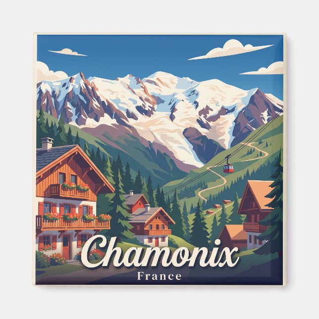 Aimant Chamonix France (Devant)