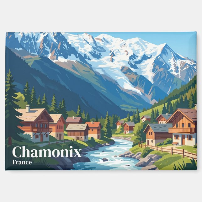 Aimant Chamonix France (Recto)