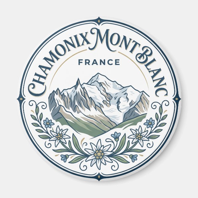 Aimant Chamonix-Mont-Blanc France (Devant)
