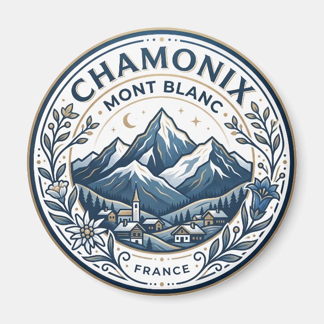 Aimant Chamonix-Mont-Blanc France (Devant)