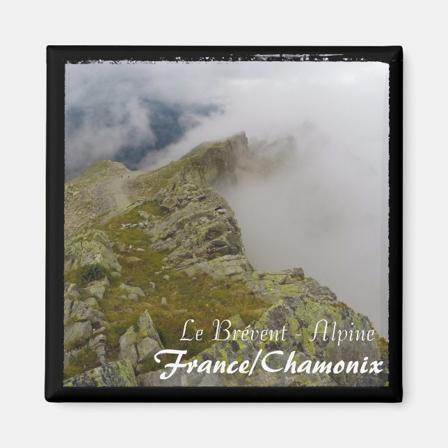 Aimant Chamonix, Mont-Blanc, Le Brévent (Magnet) (Devant)