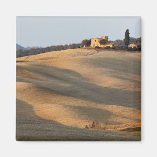 Aimant Champ agricole au coucher du soleil, Val d'Orcia,