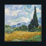 Aimant Champ de blé avec Cyprès Vincent van Gogh<br><div class="desc">"Blé Field with Cypress" - Vincent van Gogh Magnet, un chef-d'oeuvre miniature qui apporte la beauté fascinante de la peinture iconique de van Gogh à vos surfaces magnétiques. Cet aimant présente une étonnante reproduction de l'oeuvre expressive et vibrante de van Gogh, "Blé Field with Cypress", qui vous permet de vous...</div>