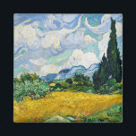 Aimant Champ de blé Van Gogh avec Cyprès. Impressionnisme<br><div class="desc">Aimant Van Gogh "Blé Field with Cypress".</div>