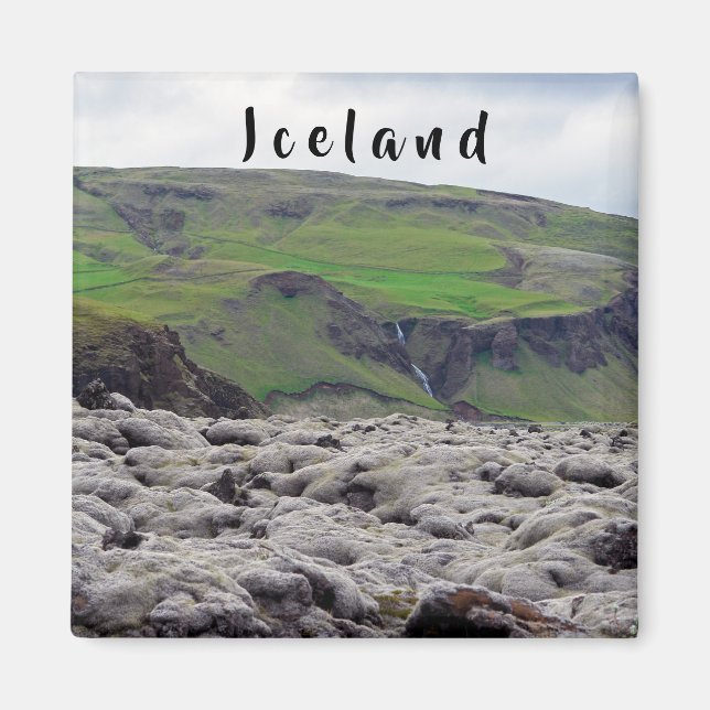 Aimant Champ de lave d'Eldhraun - Islande du Sud (Devant)