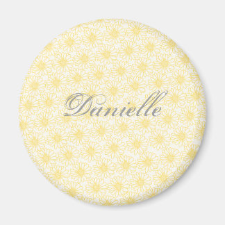 Aimant Champ de marguerites Magnet, Fleurs Jaunes