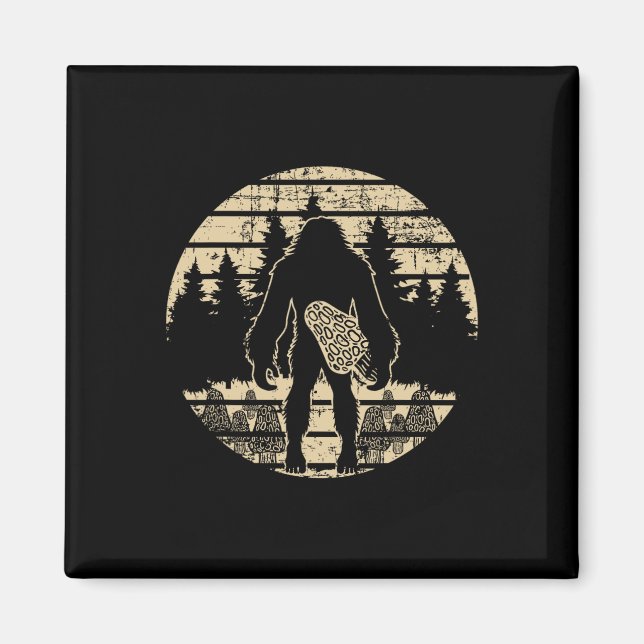 Aimant Champignon Bigfoot Morel La recherche de la mycolo (Devant)