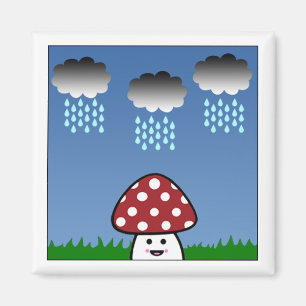 Aimant Champignon Kawaii